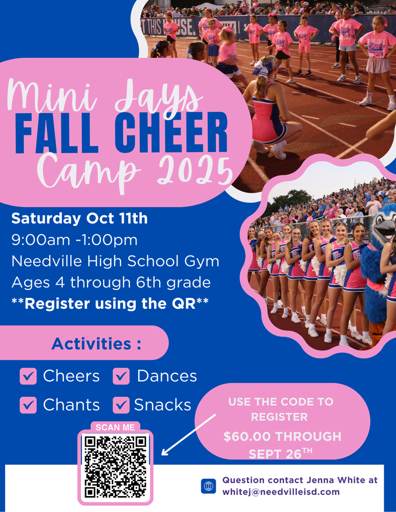 Mini Jays Fall Cheer Camp