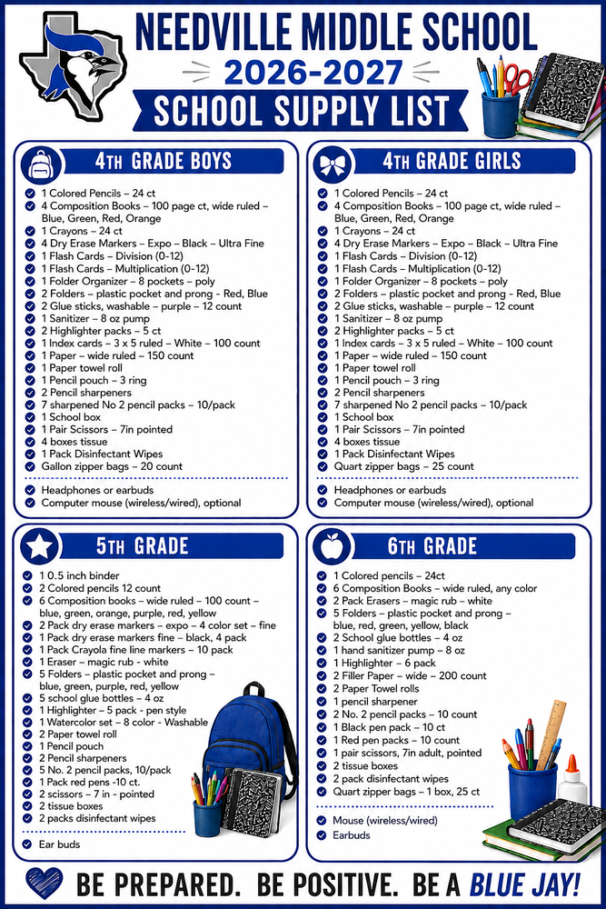 School Supply List