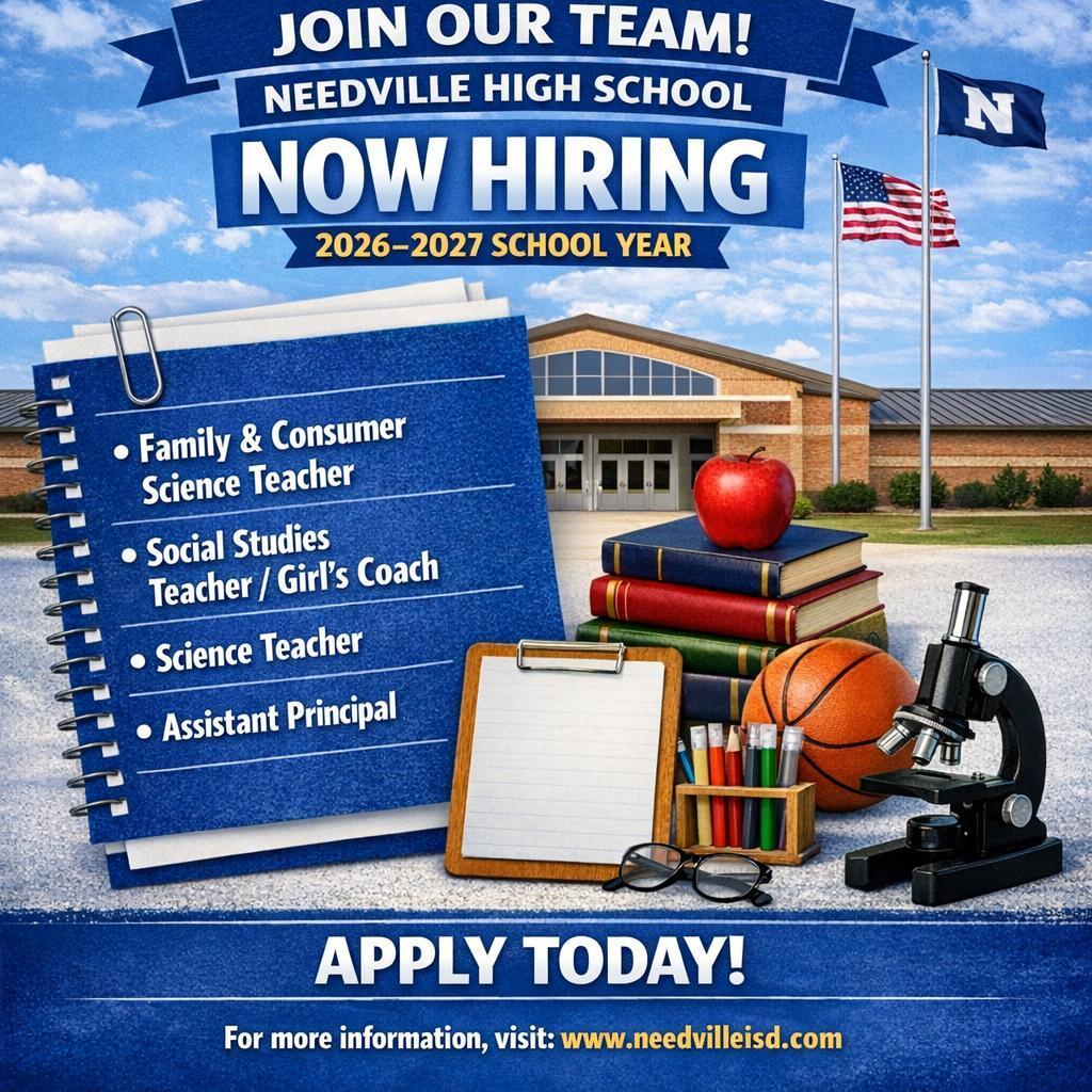 Flyer - Open positions for 26-27 school year
