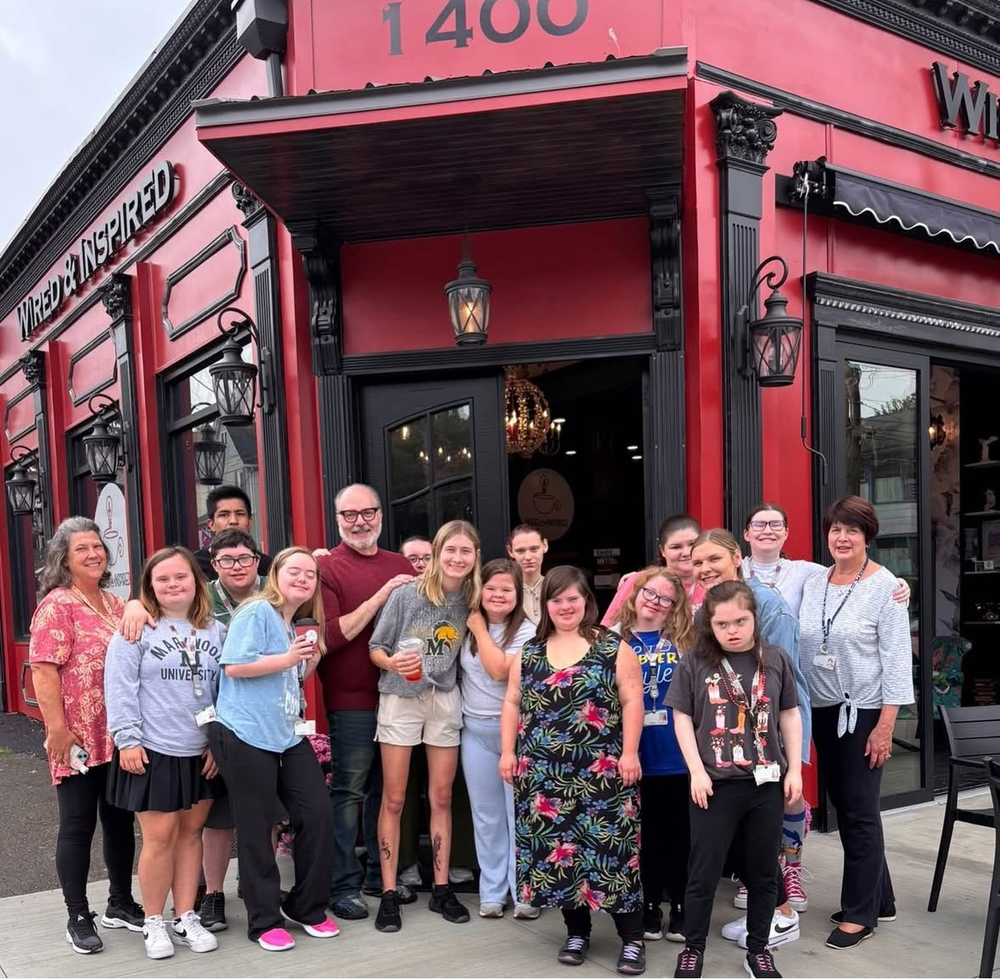 STRIVE group at Wired and Inspired Cafe in Dunmore