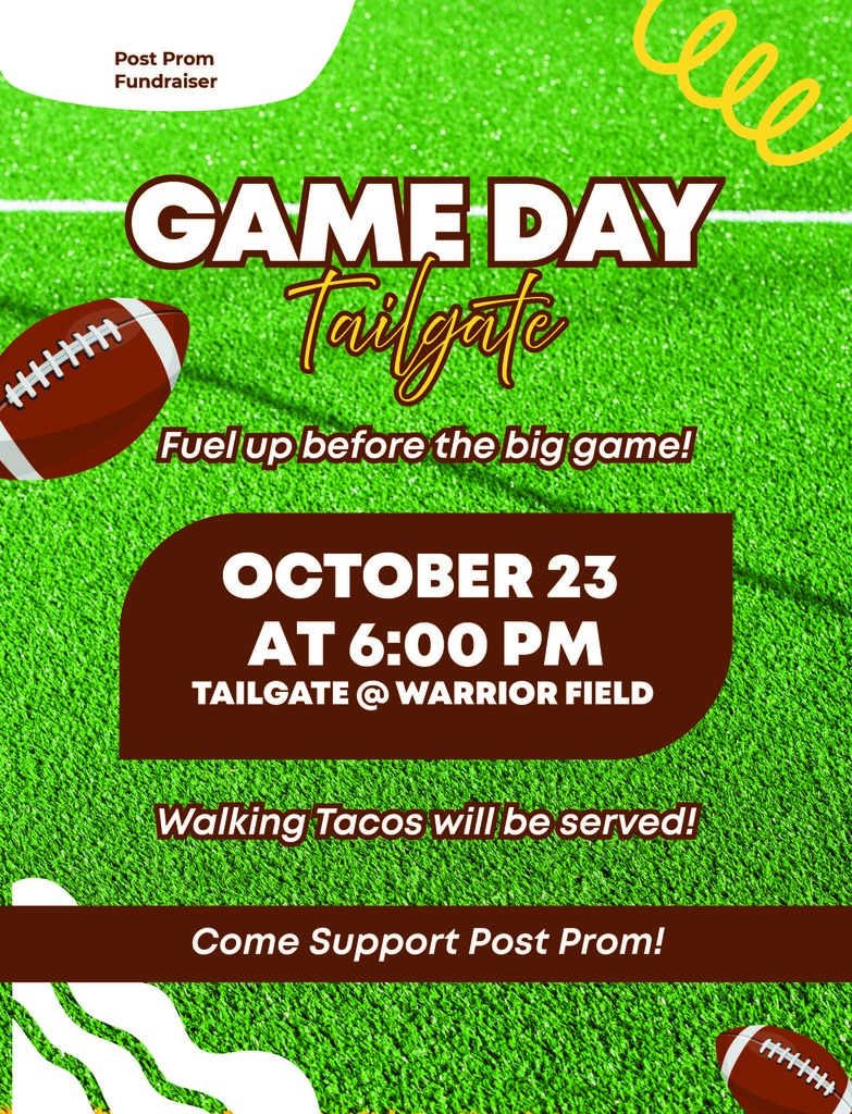 Green And Brown Playful Celebration Game Day Tailgate Flyer