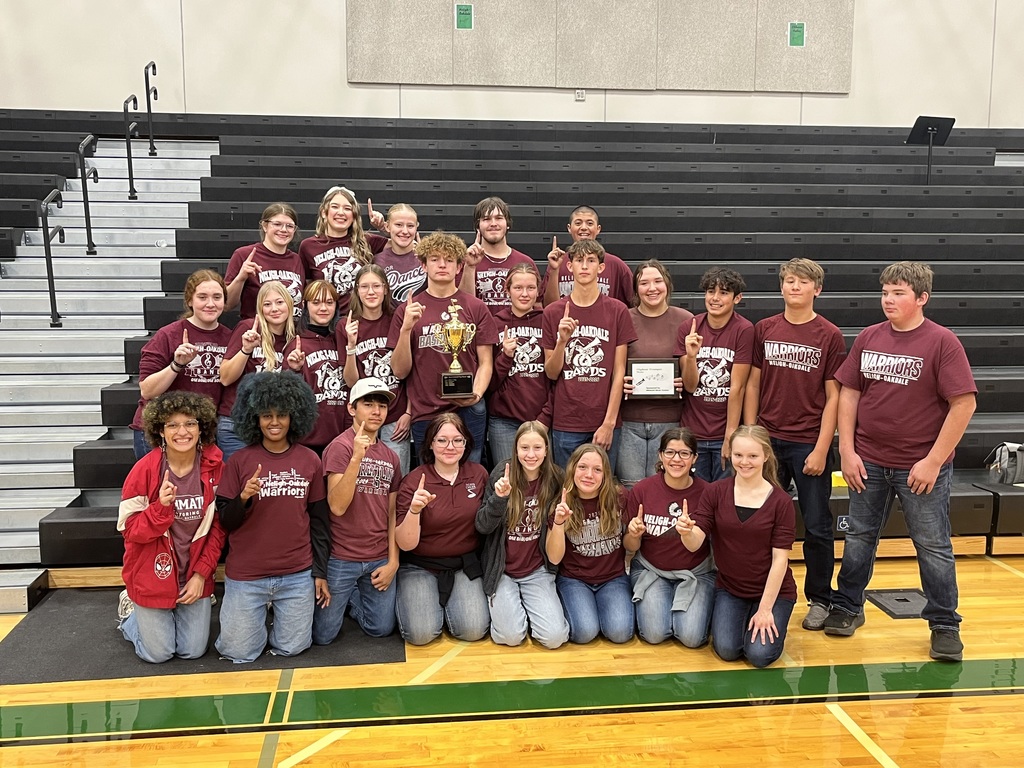 Warrior Band members pose with their trophy