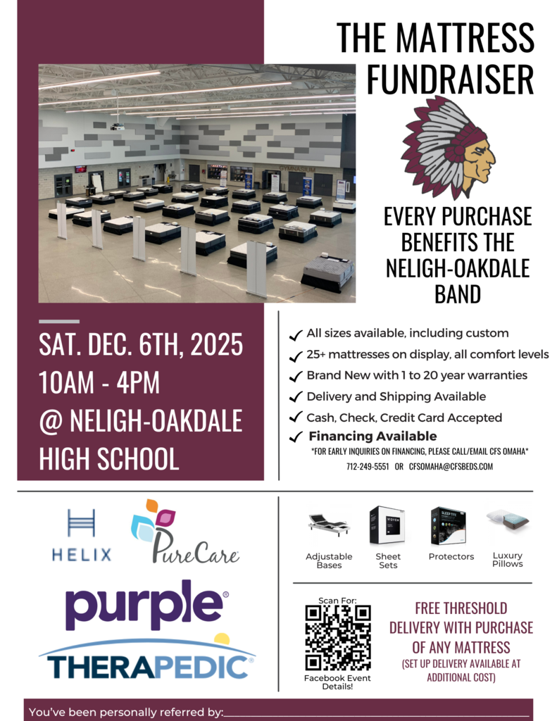N-O Mattress Fundraiser Flyer