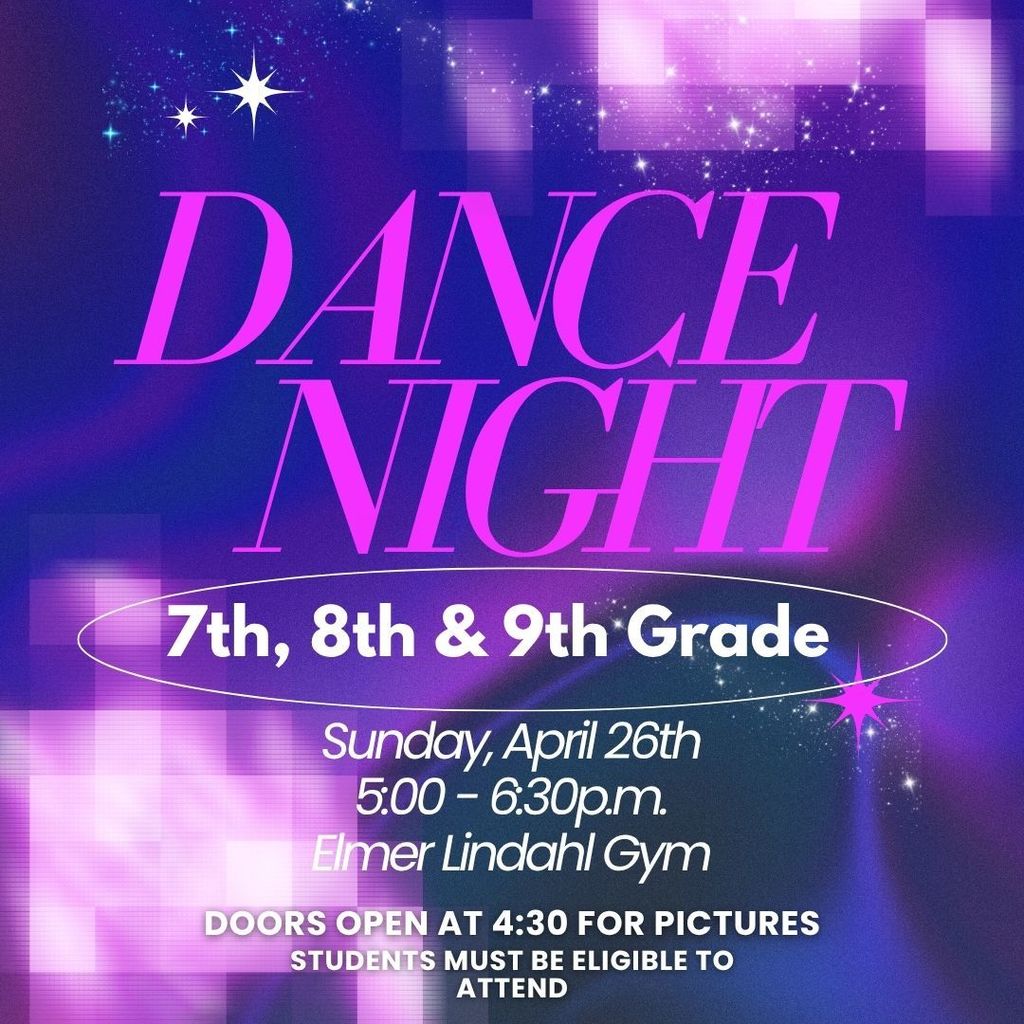 7th-9th Dance Night April 26th