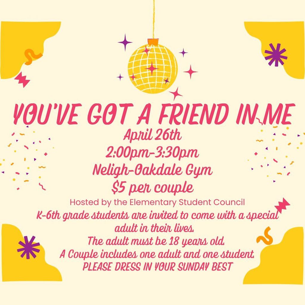 You've got a friend in me dance April 26th