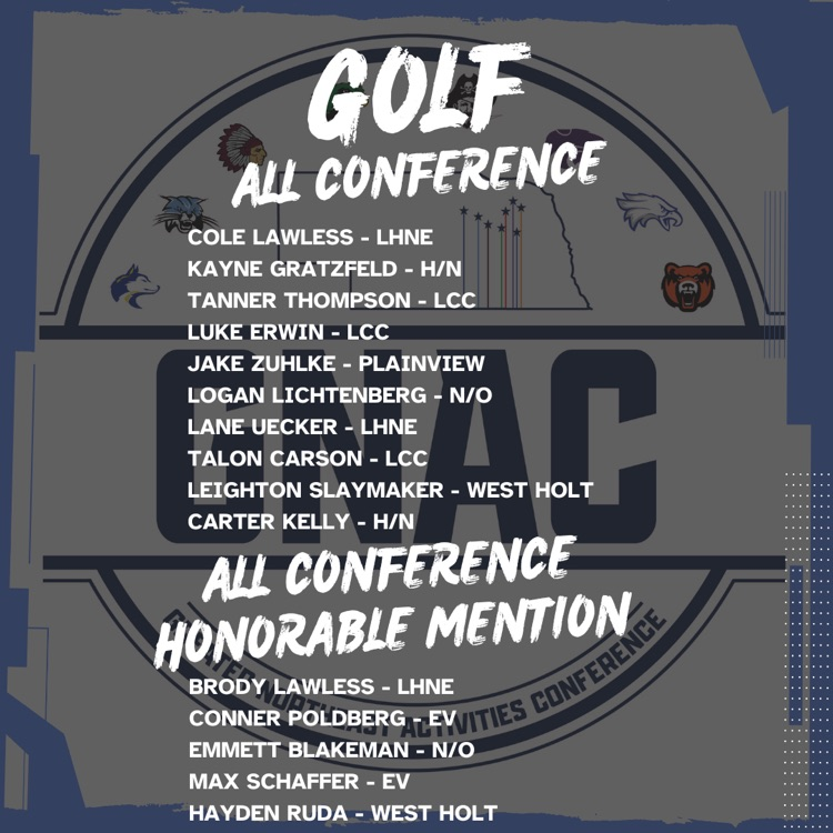 GNAC all conference golf