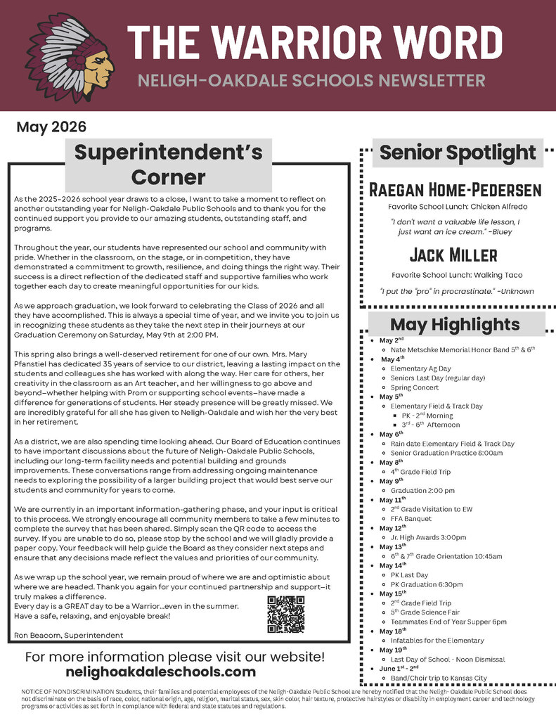 Newsletter Page 1
