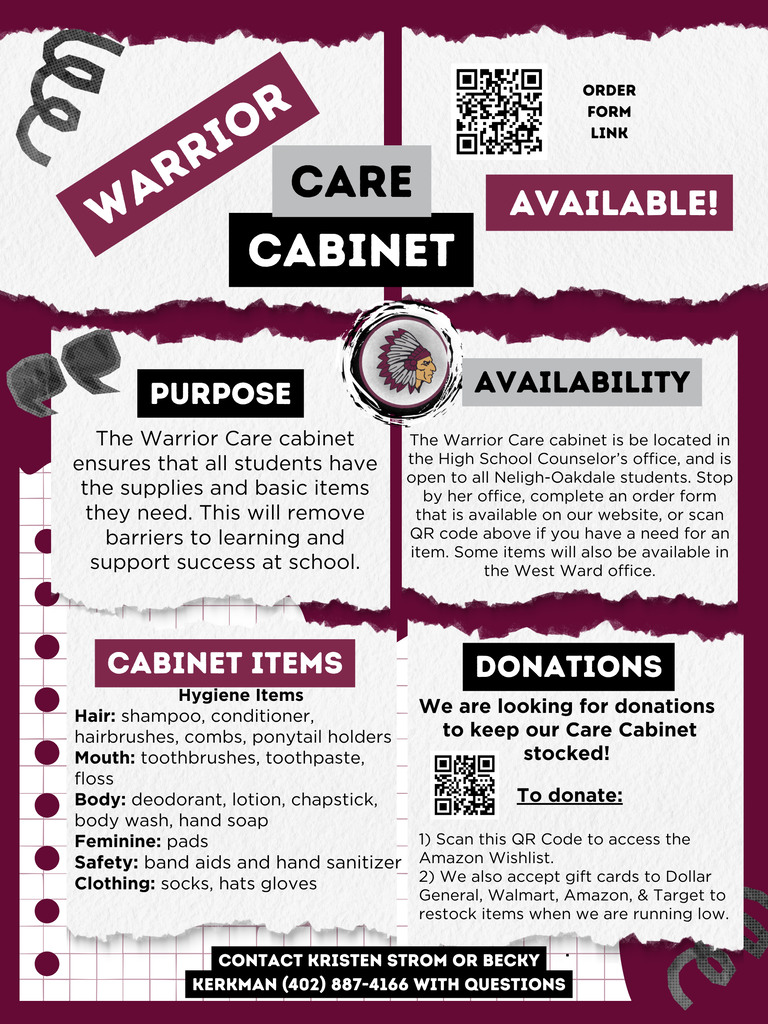 Warrior Care Cabinet Flyer