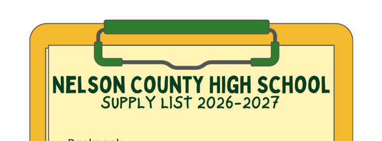 2026-2027 NCHS School Supply List