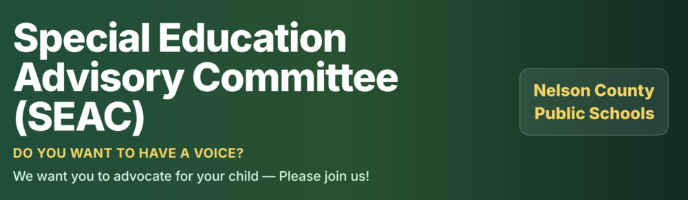 NCPS Special Education Advisory Committee 2026