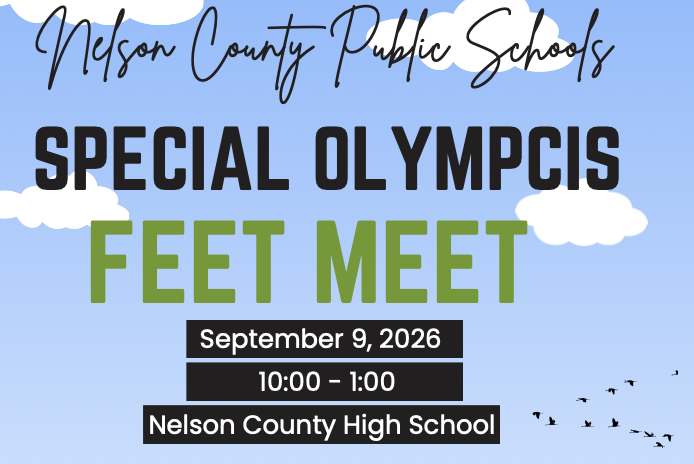 NCPS Special Olympics Feet Meet on September 9, 2026, from 10a-1p