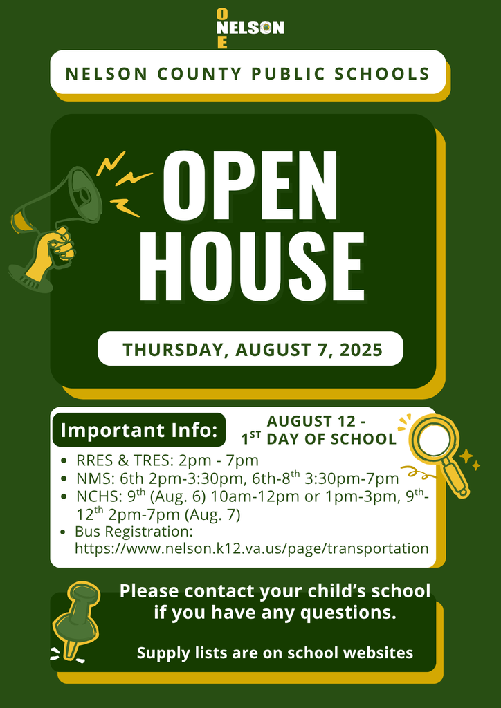 2025 NCPS Open House Flyer