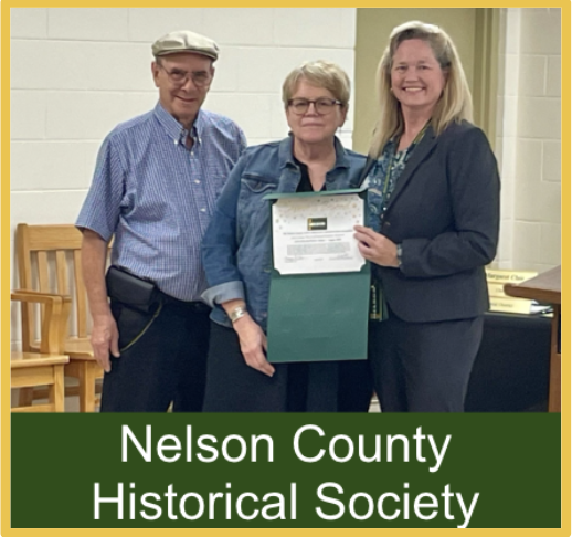 #OneNelson Award Winner August 2025 Nelson County Historical Society