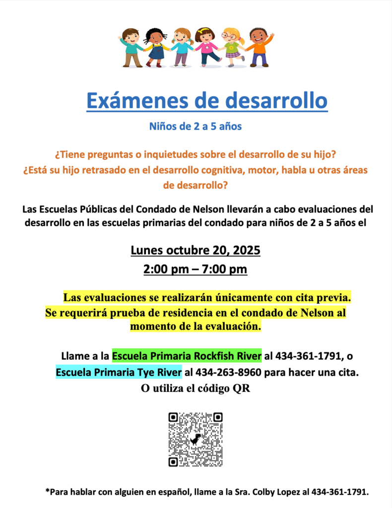 Developmental Screenings October 2025 - Spanish