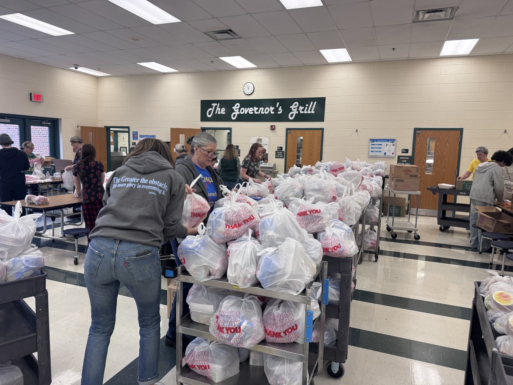 Winter Storm Fern Meal Distribution- packing meal bags