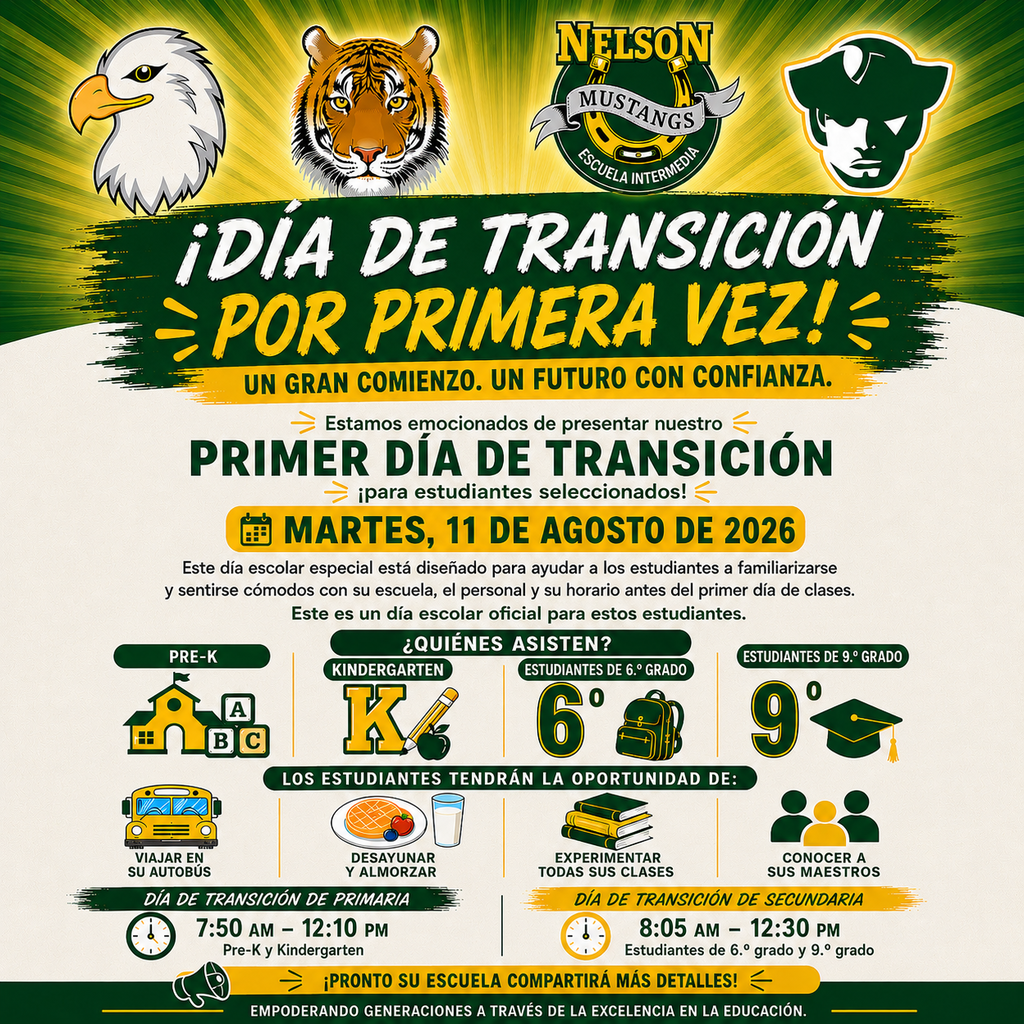 NCPS Transition Day Reminder 2026 Spanish