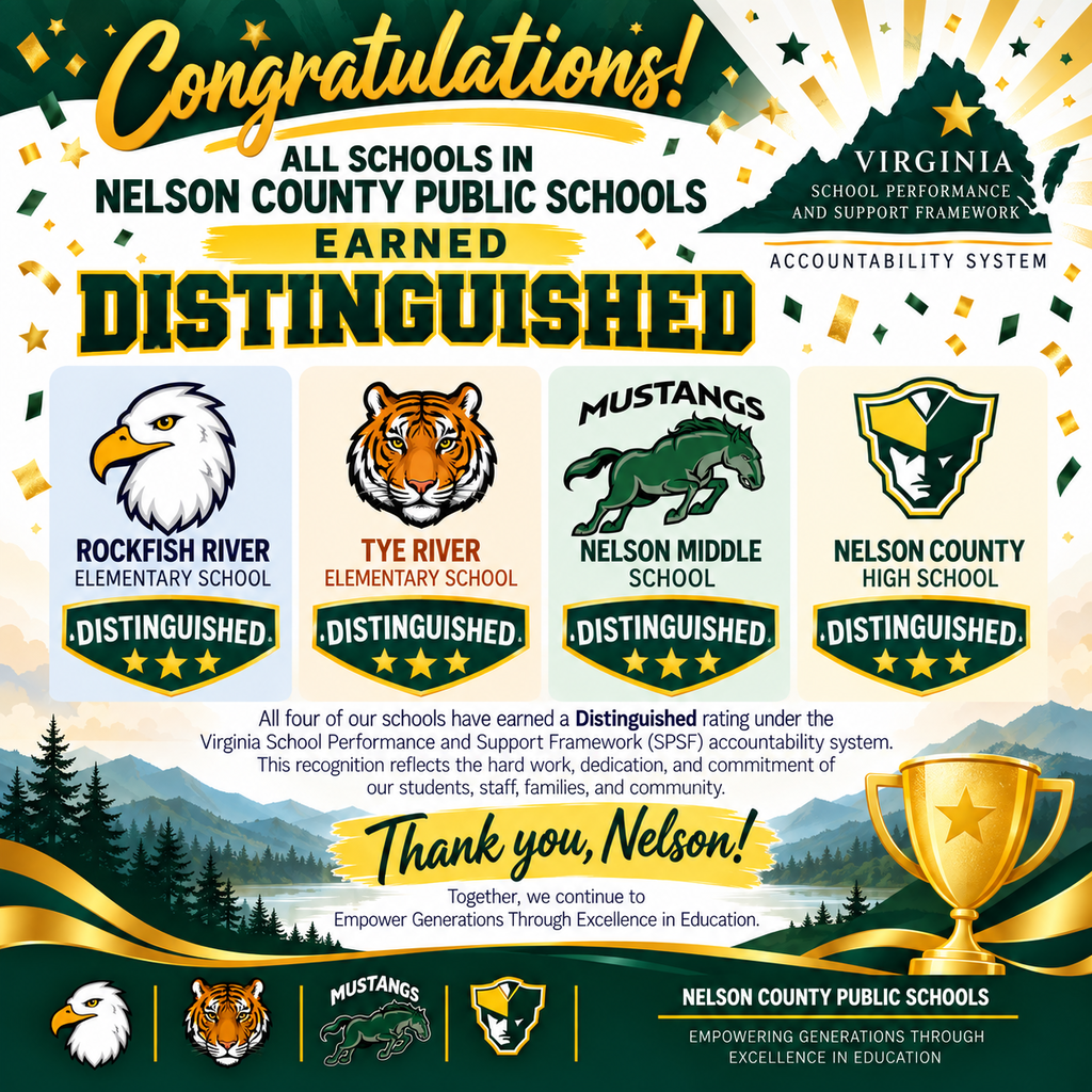 All 4 NCPS schools achieved Distinguished status for the SPSF