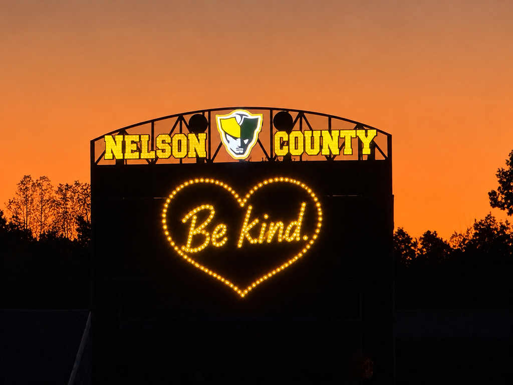 Nelson County scoreboard - Be Kind