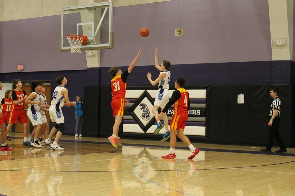 Ethan Jost goes up for a shot.