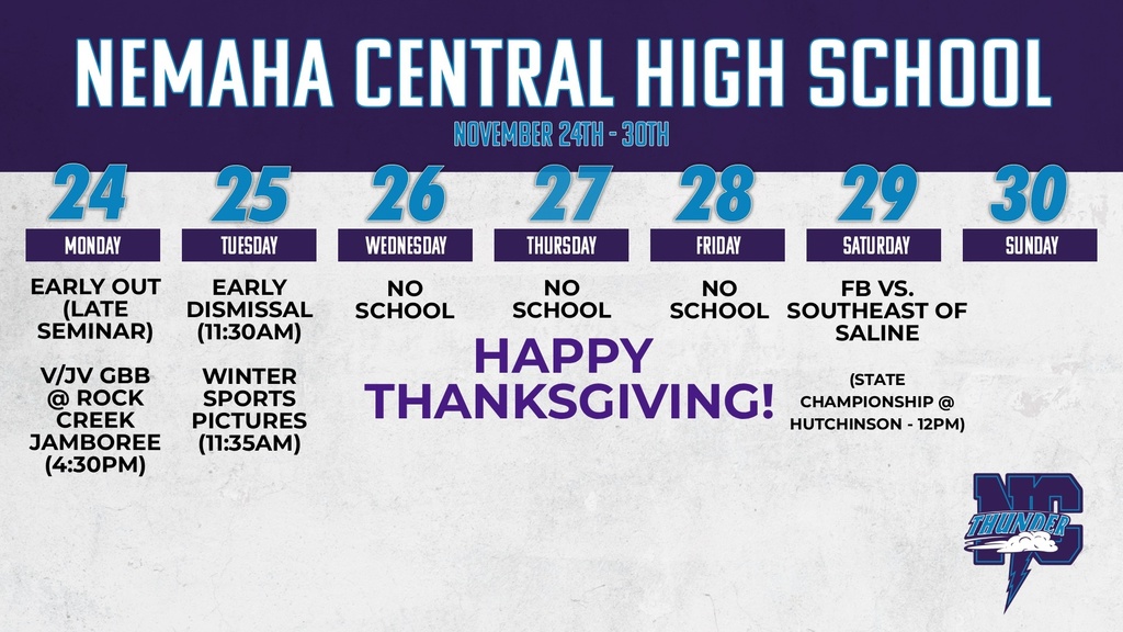 Week Ahead 11 /24 - 11/30