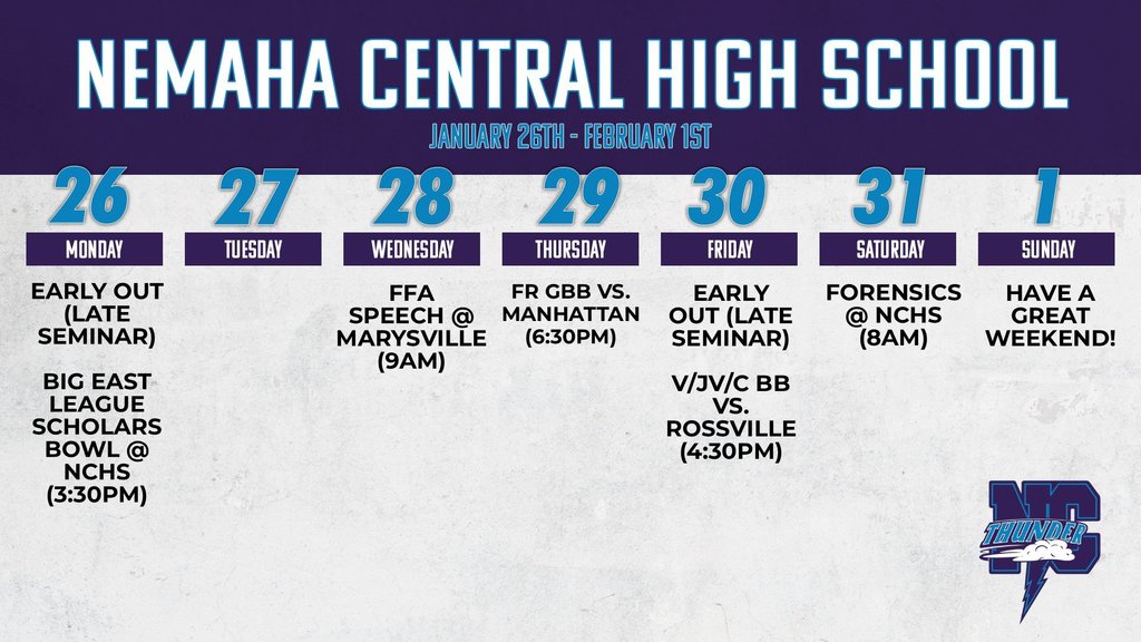 Week Ahead 1 26 - 2 1