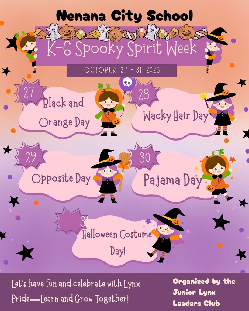 K-6 Spooky Week October 27-31st