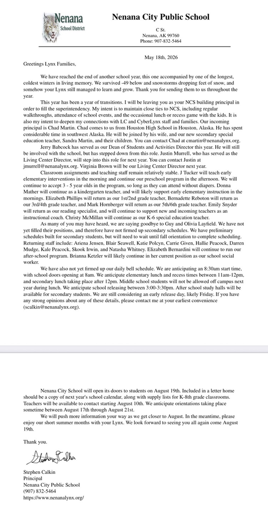 Principal letter 5-2026 EOY