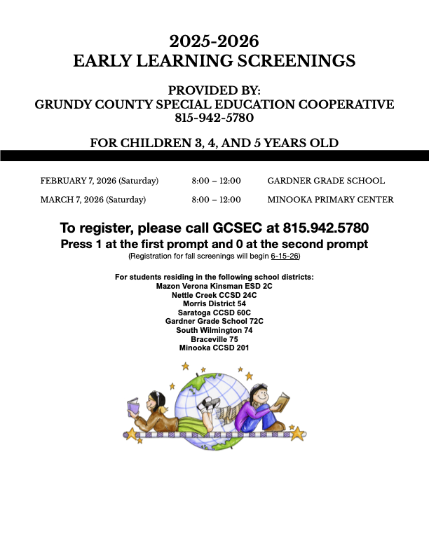 Early Learning Screening Information flyer in English