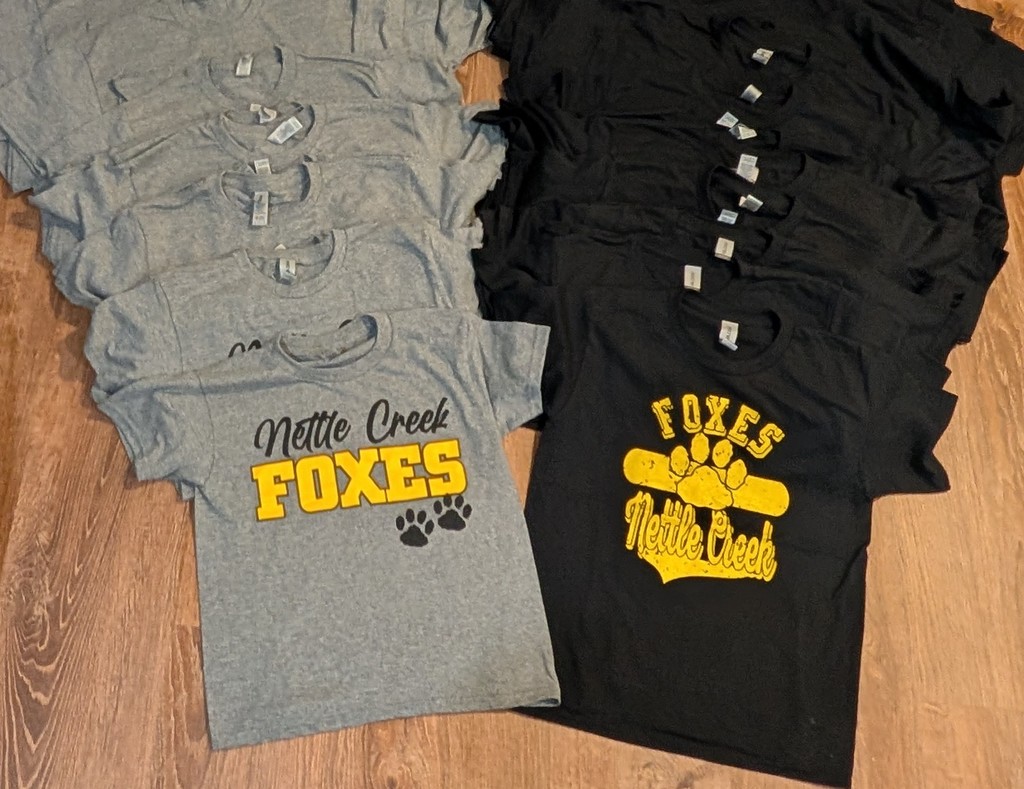 Gray & Black NC shirts 