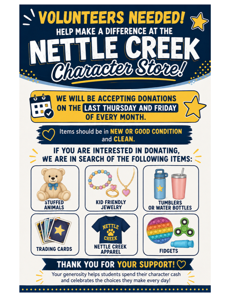 Character Store Donations
