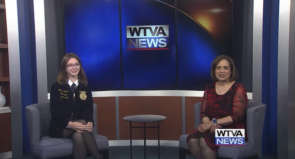 Chapter officer, Cadence Harris interview with Tonya Carter on WTVA