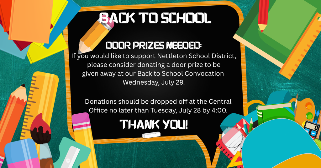 Back To School Door Prizes Needed 