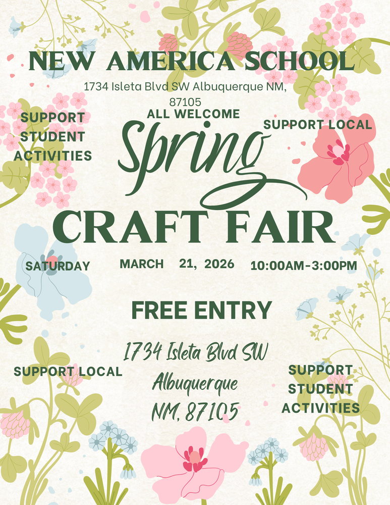Spring Craft Fair Flyer. Free  entry to the event on Saturday  March 21st from 10am-3pm. 