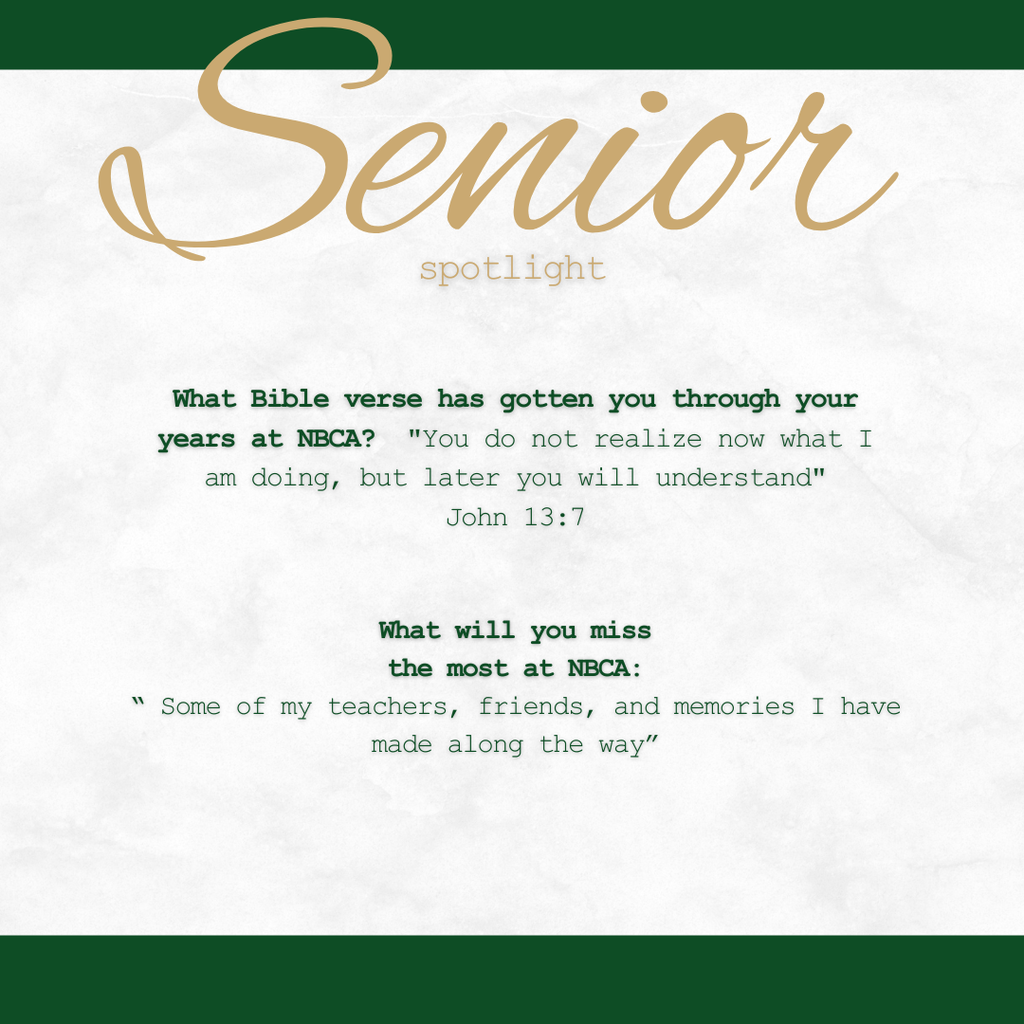 New Braunfels Christian Academy - Seniors