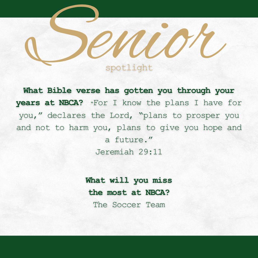 New Braunfels Christian Academy - Seniors