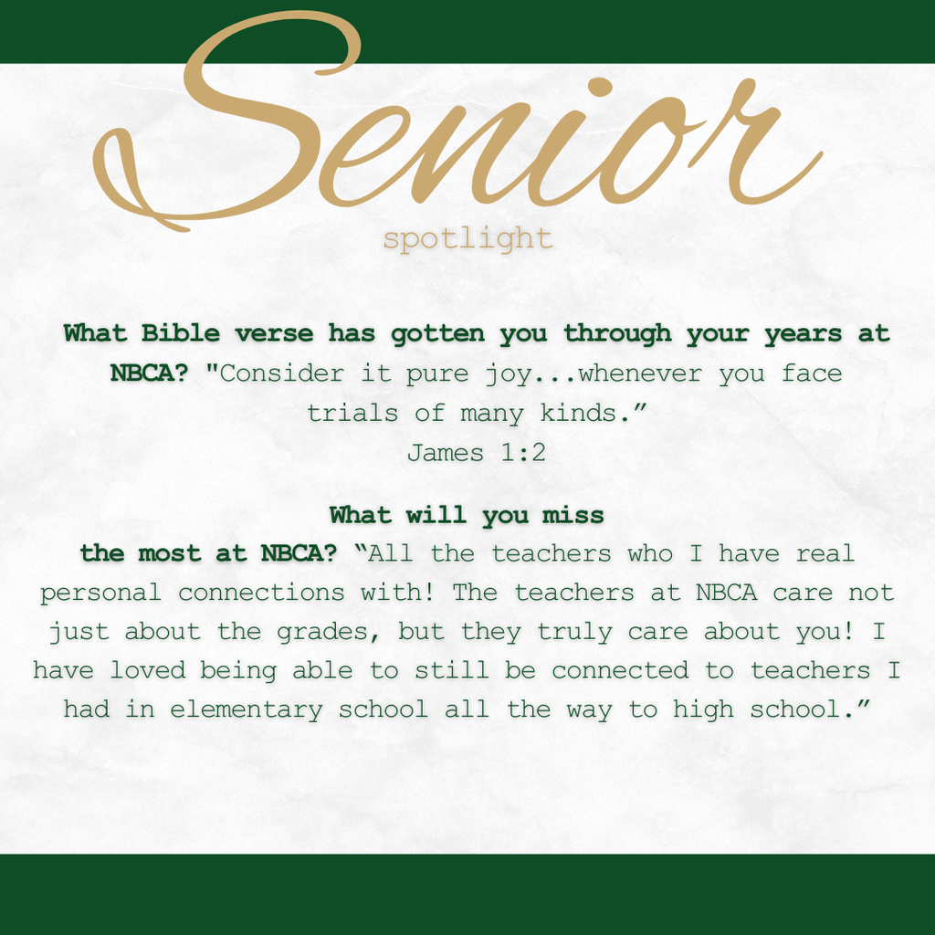 New Braunfels Christian Academy - Seniors