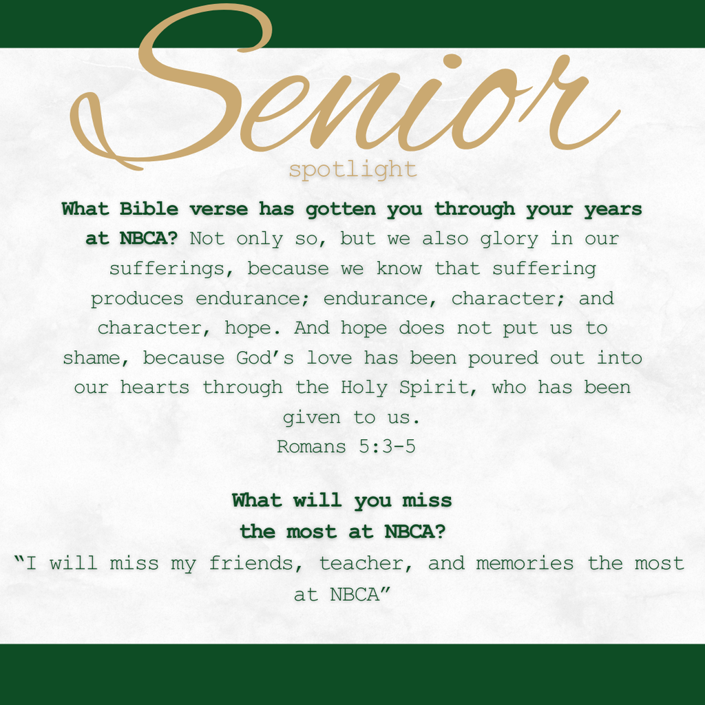 New Braunfels Christian Academy - Seniors