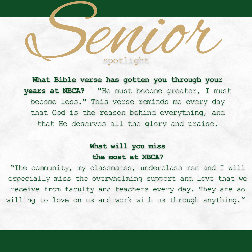 New Braunfels Christian Academy - Seniors