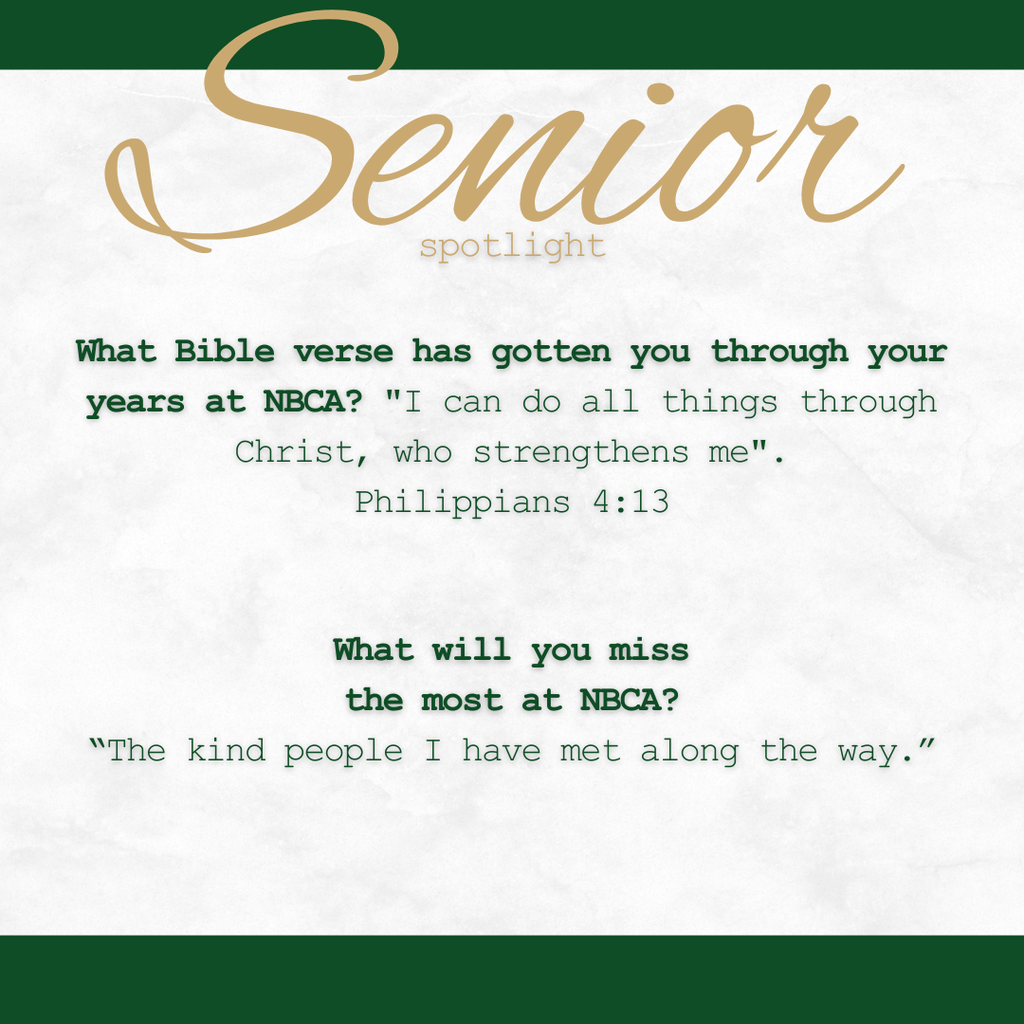 New Braunfels Christian Academy - Seniors