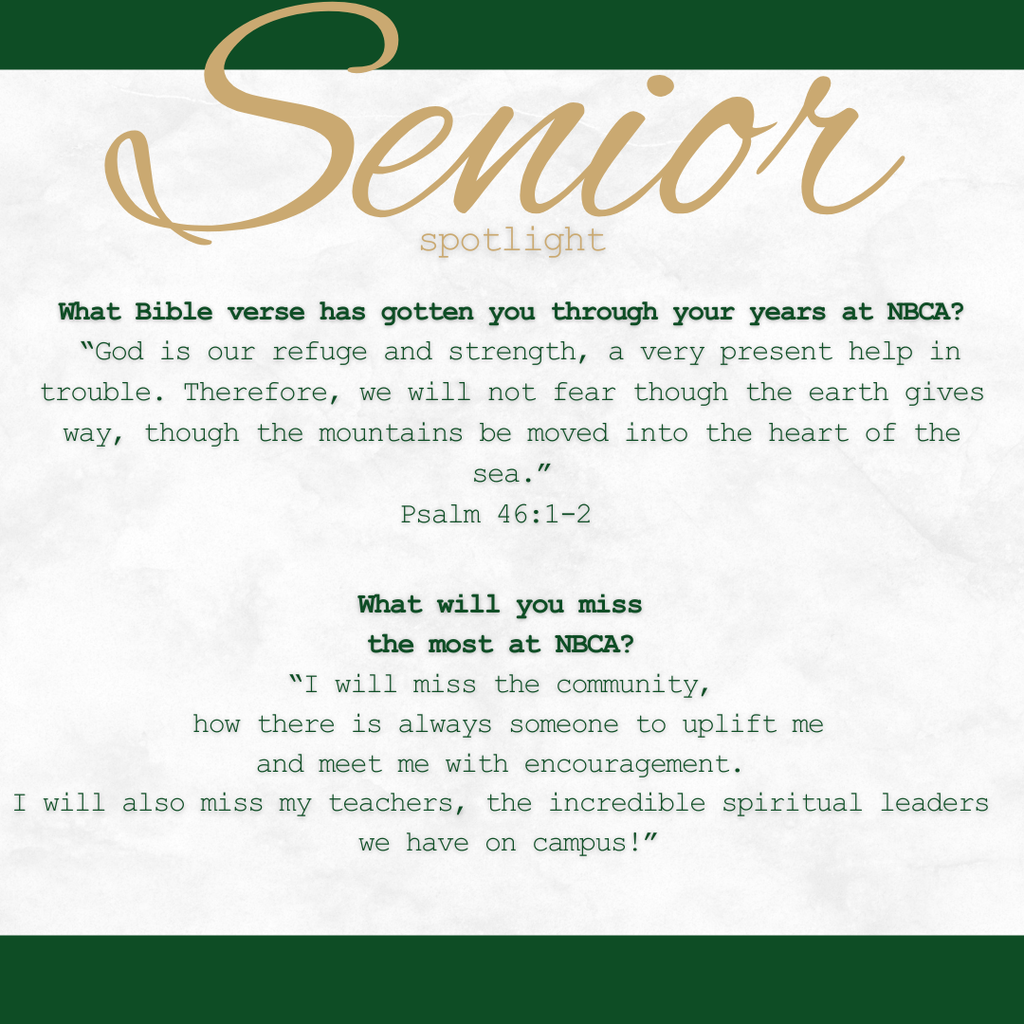 New Braunfels Christian Academy - Seniors