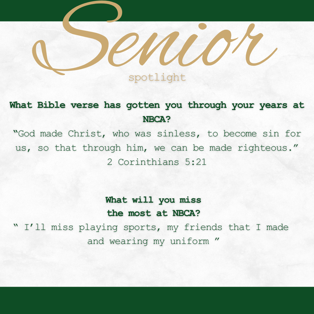 New Braunfels Christian Academy - Seniors