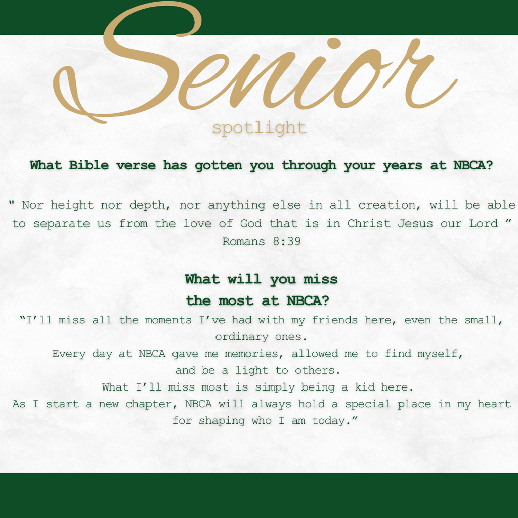 New Braunfels Christian Academy - Seniors