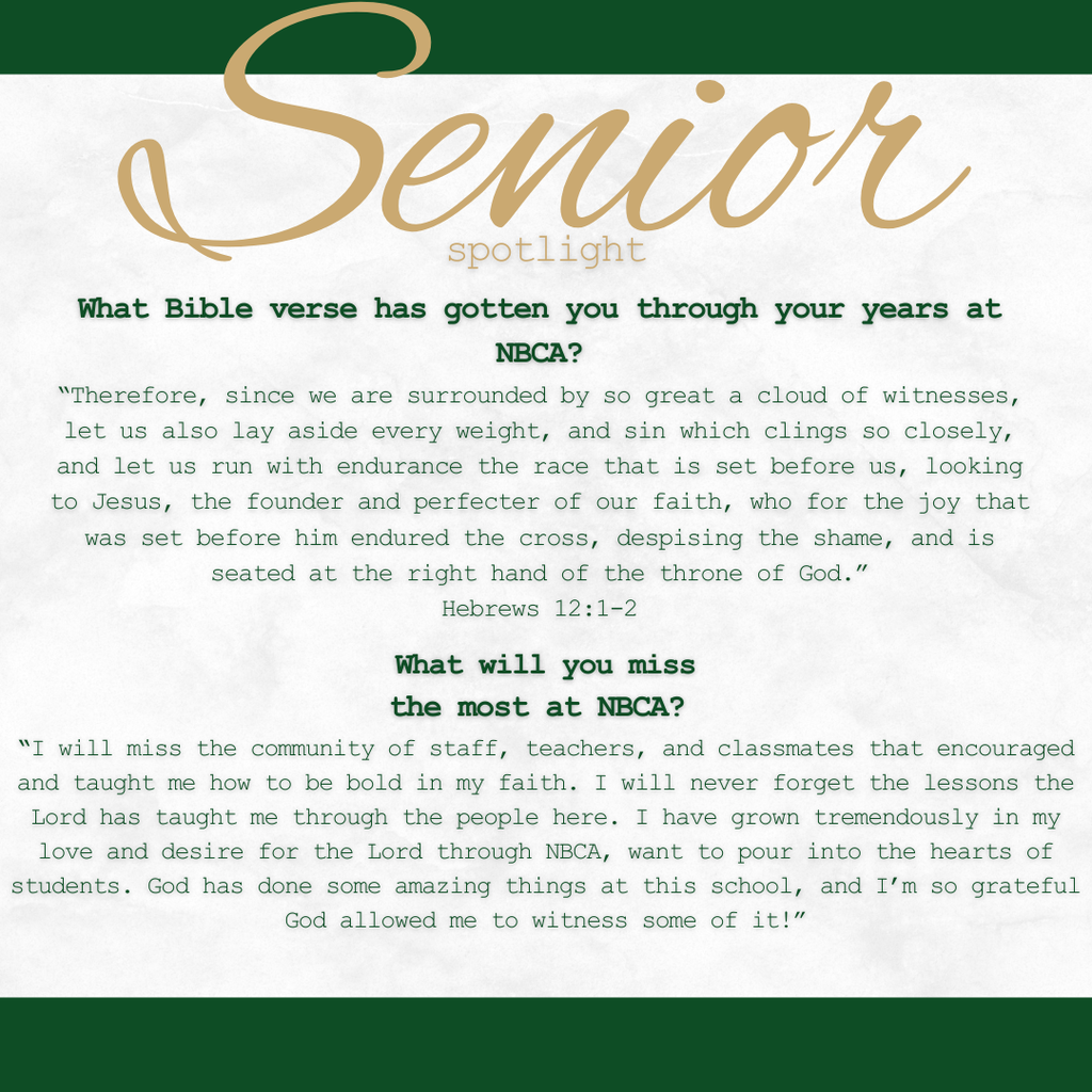 New Braunfels Christian Academy - Seniors