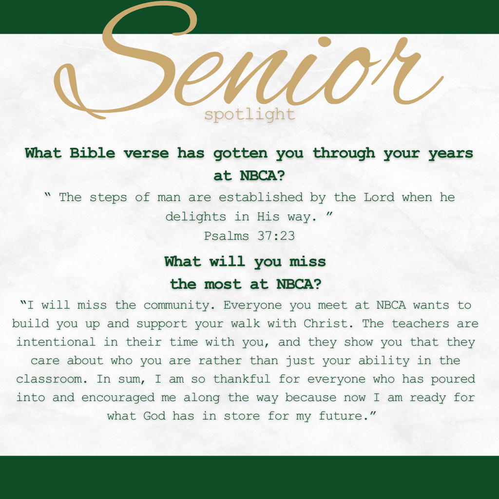 New Braunfels Christian Academy - Seniors