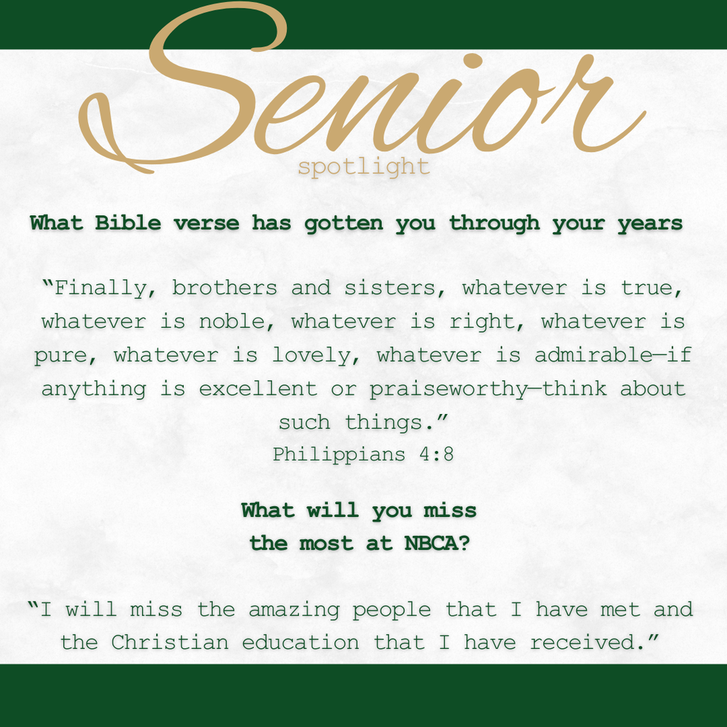 New Braunfels Christian Academy - Seniors