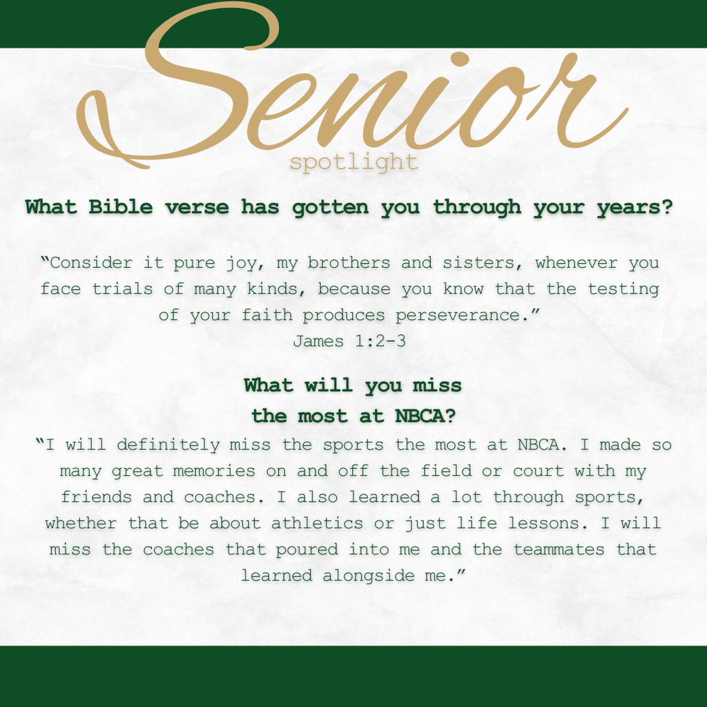 New Braunfels Christian Academy - Seniors