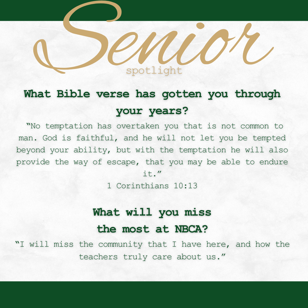 New Braunfels Christian Academy - Seniors