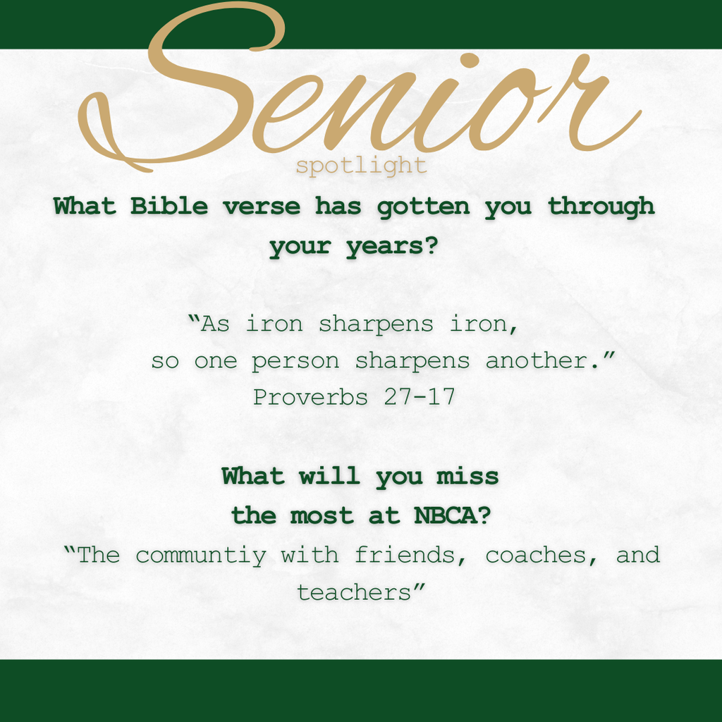 New Braunfels Christian Academy - Seniors