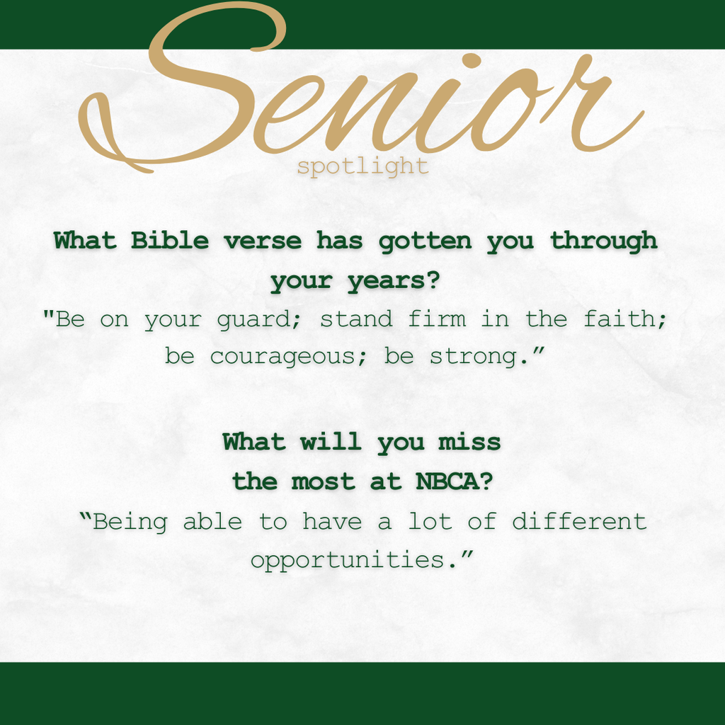 New Braunfels Christian Academy - Seniors