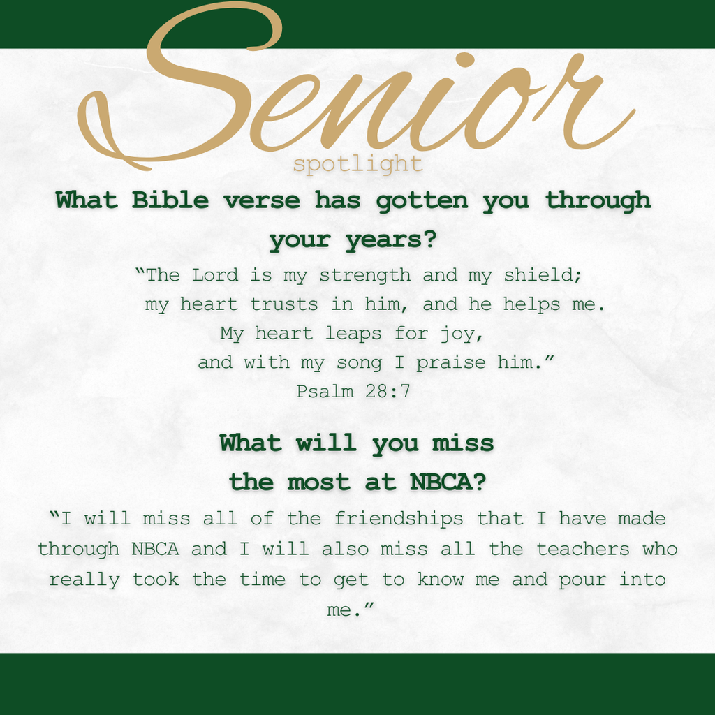 New Braunfels Christian Academy - Seniors